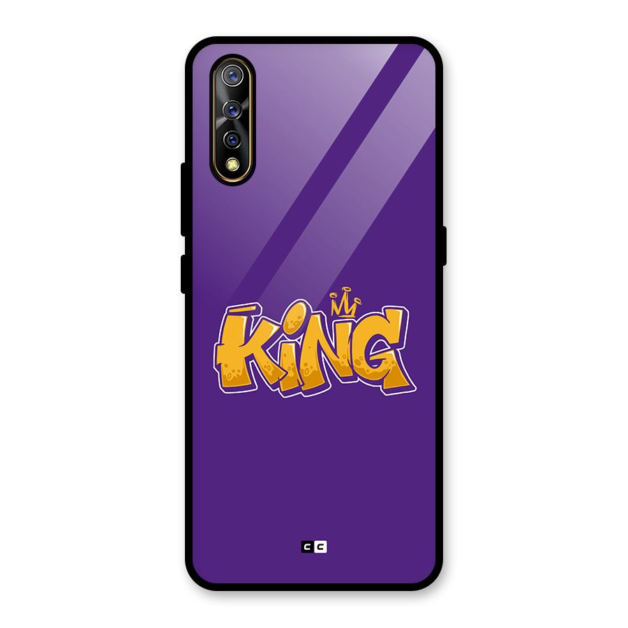 The Royal King Glass Back Case for Vivo S1
