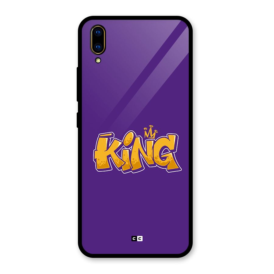 The Royal King Glass Back Case for Vivo V11 Pro
