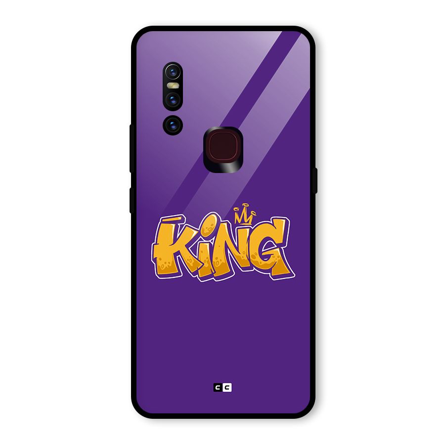 The Royal King Glass Back Case for Vivo V15