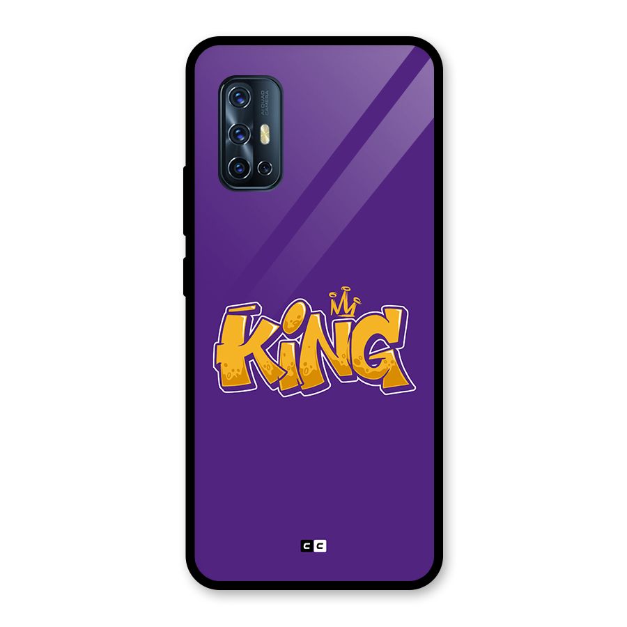 The Royal King Glass Back Case for Vivo V17