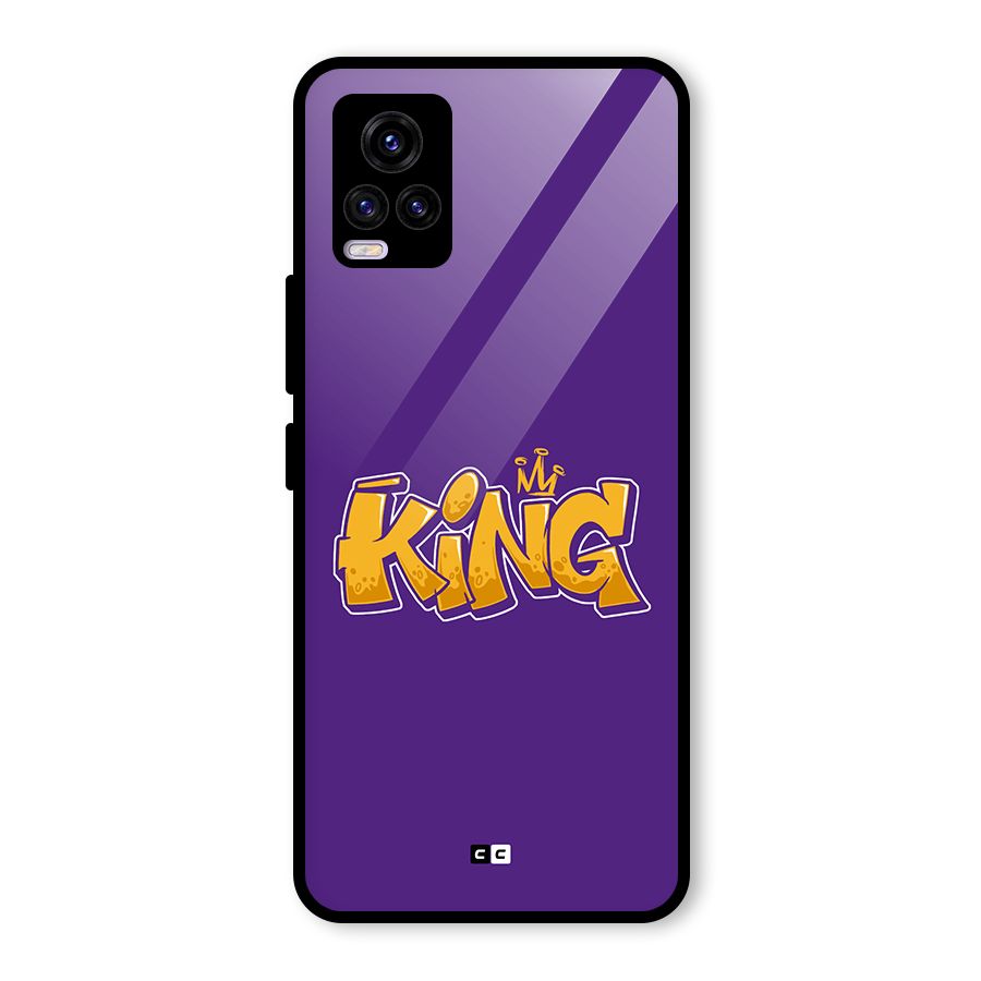 The Royal King Glass Back Case for Vivo V20