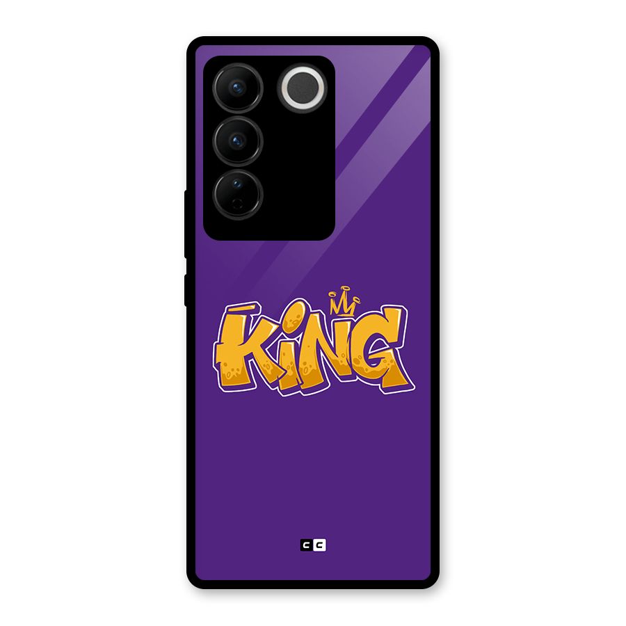 The Royal King Glass Back Case for Vivo V27