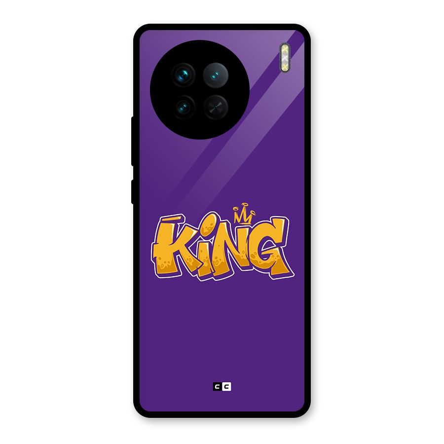 The Royal King Glass Back Case for Vivo X90