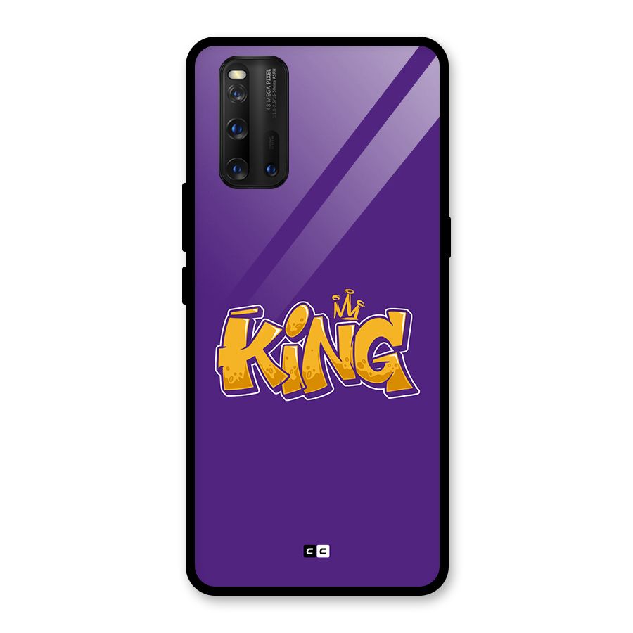 The Royal King Glass Back Case for Vivo iQOO 3