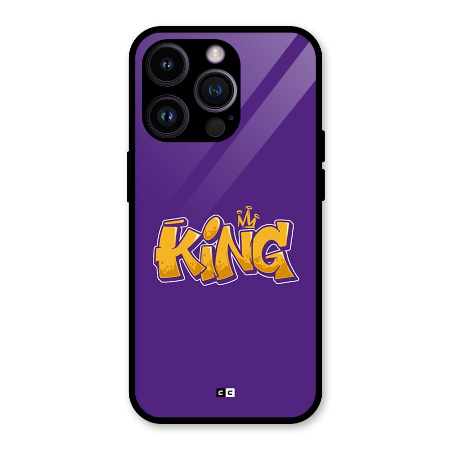 The Royal King Glass Back Case for iPhone 14 Pro