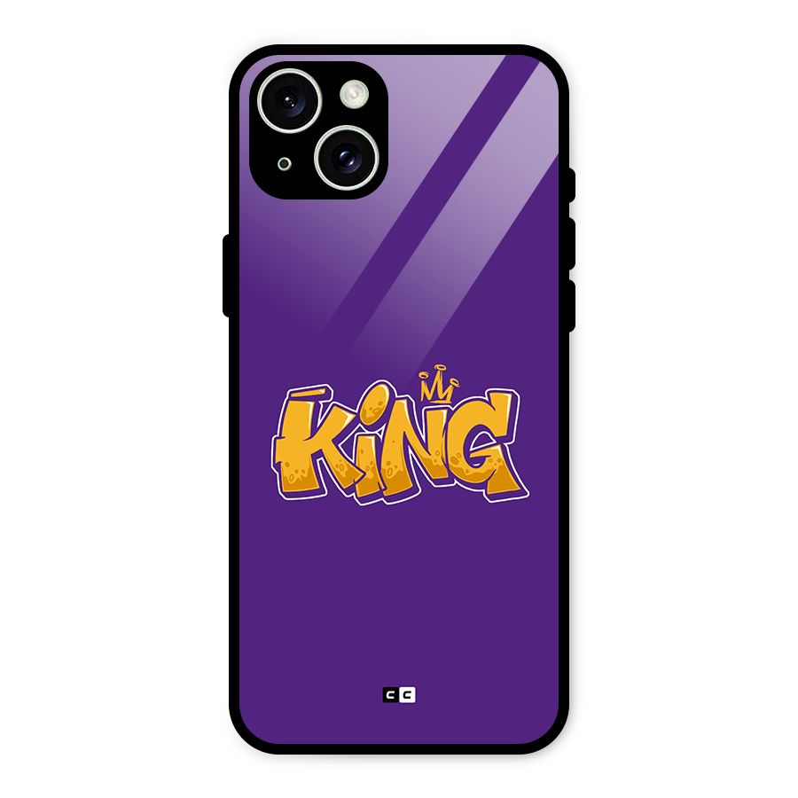 The Royal King Glass Back Case for iPhone 15 Plus