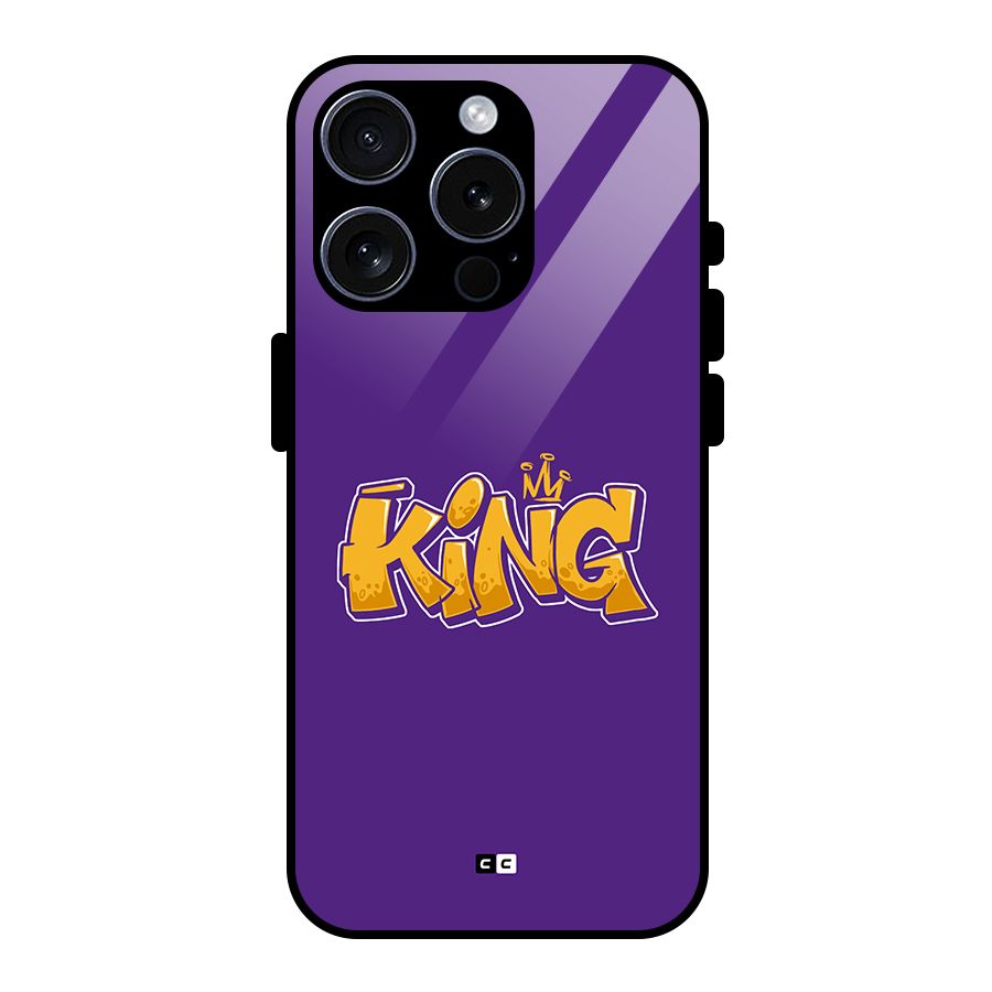 The Royal King Glass Back Case for iPhone 15 Pro