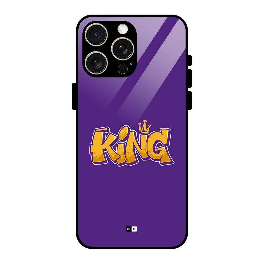 The Royal King Glass Back Case for iPhone 15 Pro Max