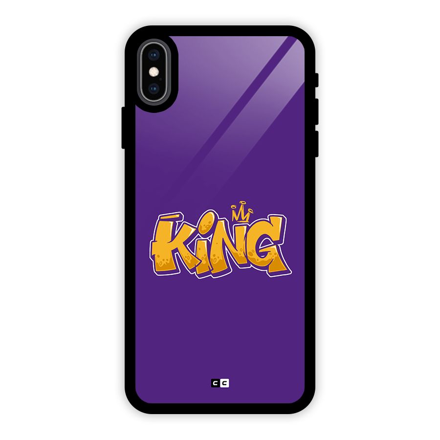 The Royal King Glass Back Case for iPhone XS Max