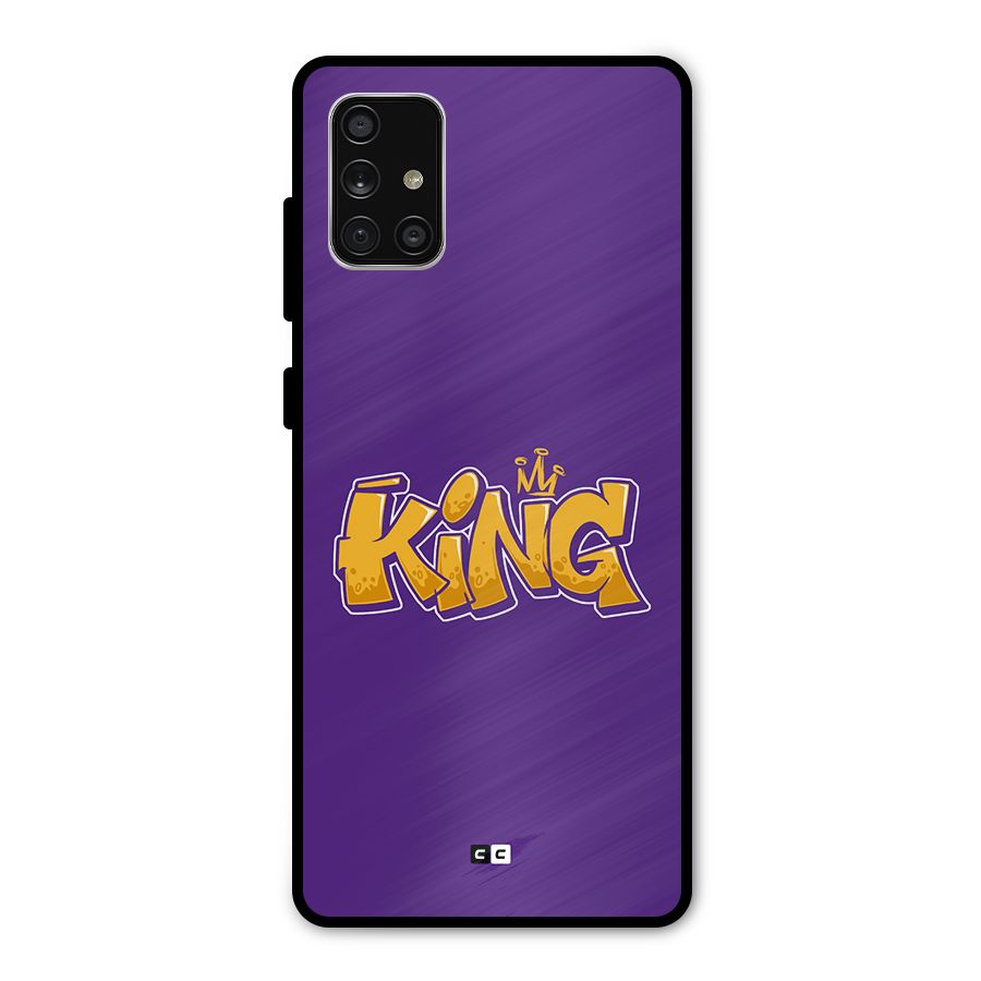 The Royal King Metal Back Case for Galaxy A71