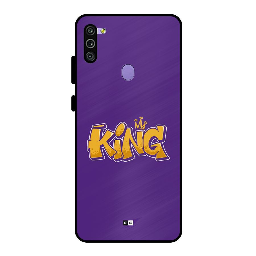 The Royal King Metal Back Case for Galaxy M11