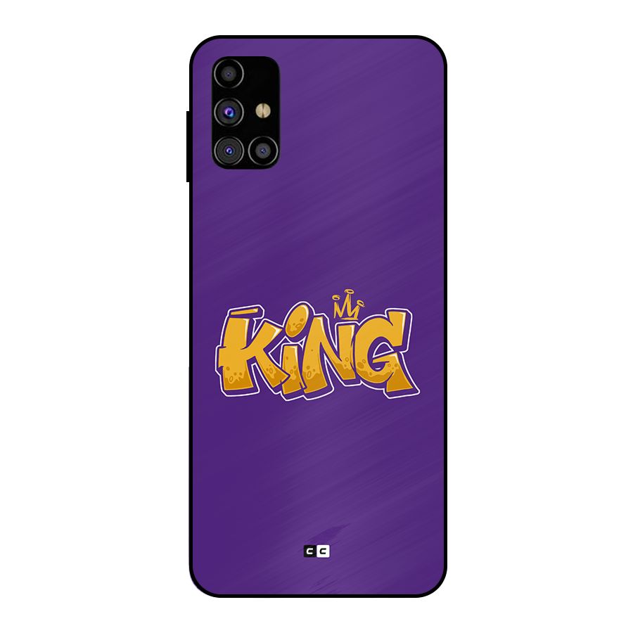 The Royal King Metal Back Case for Galaxy M31s