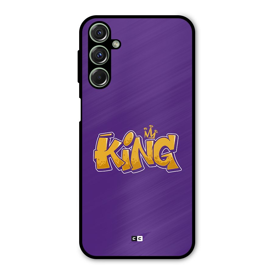 The Royal King Metal Back Case for Galaxy M34