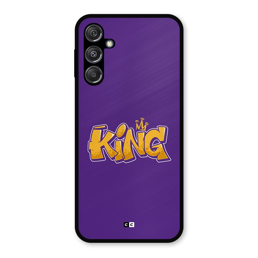 The Royal King Metal Back Case for Galaxy M34 5G