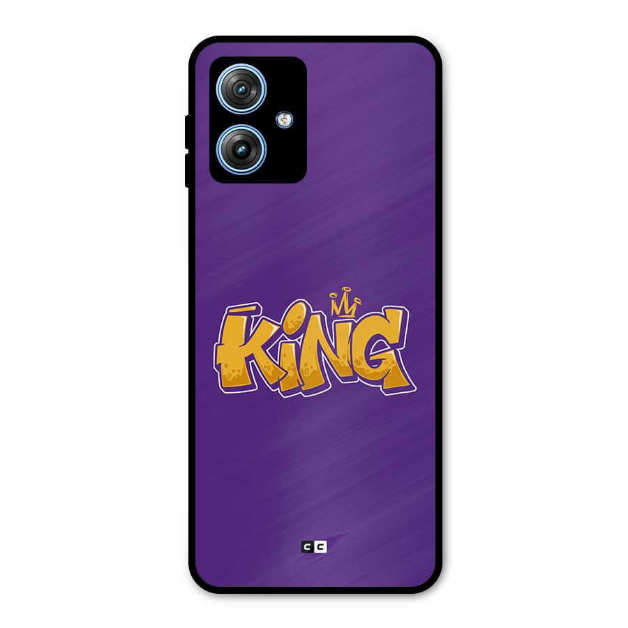 The Royal King Metal Back Case for Moto G54