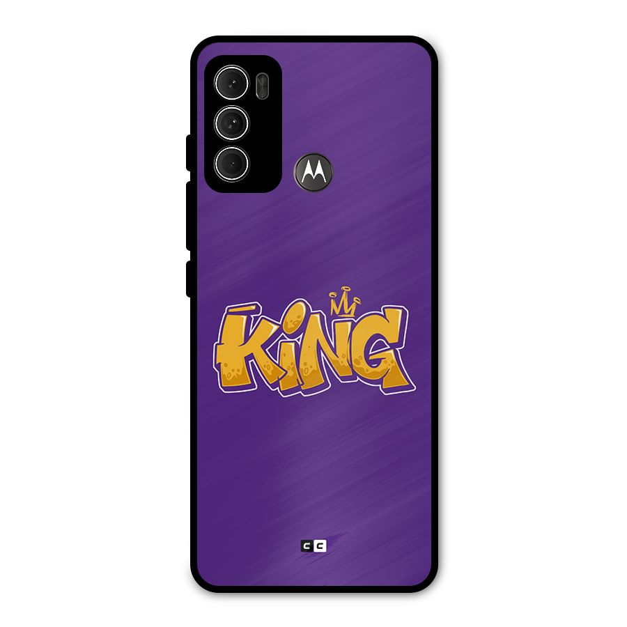 The Royal King Metal Back Case for Moto G60