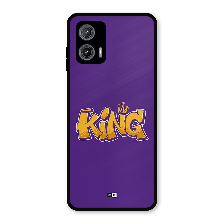 The Royal King Metal Back Case for Moto G73