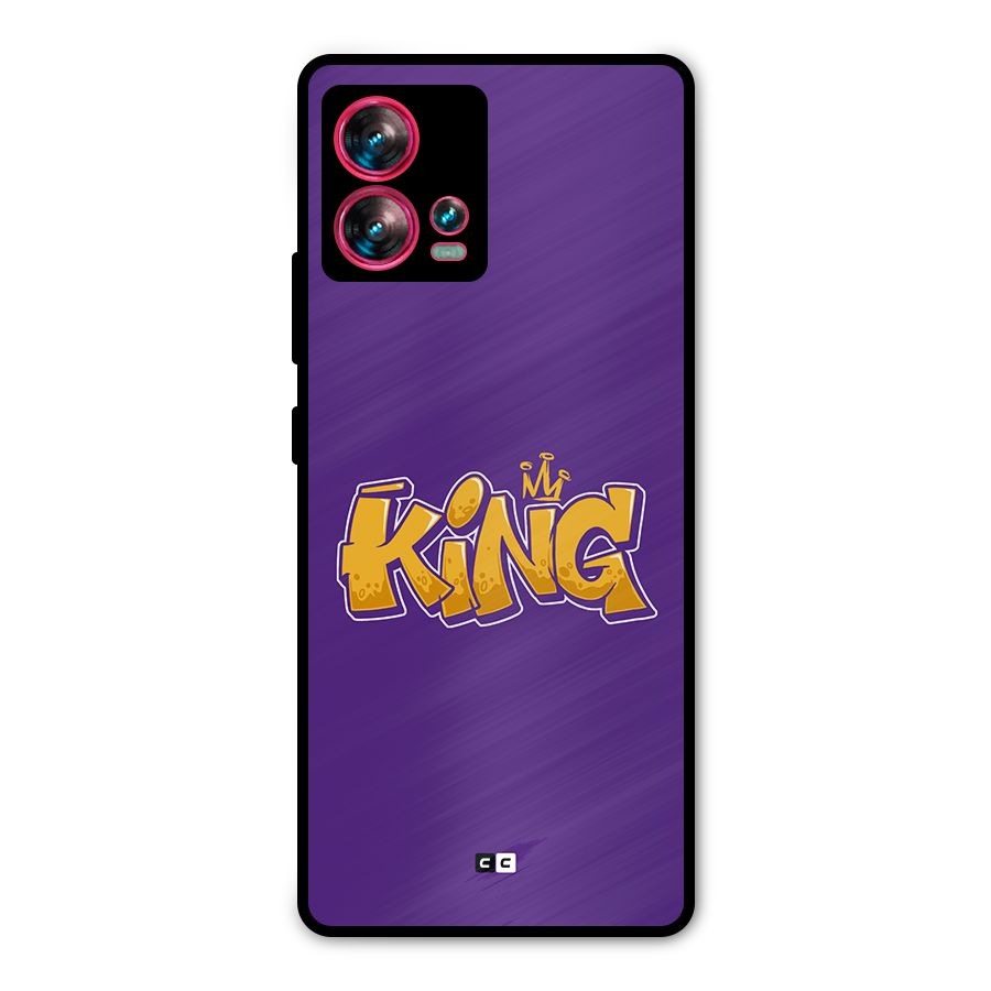 The Royal King Metal Back Case for Motorola Edge 30 Fusion