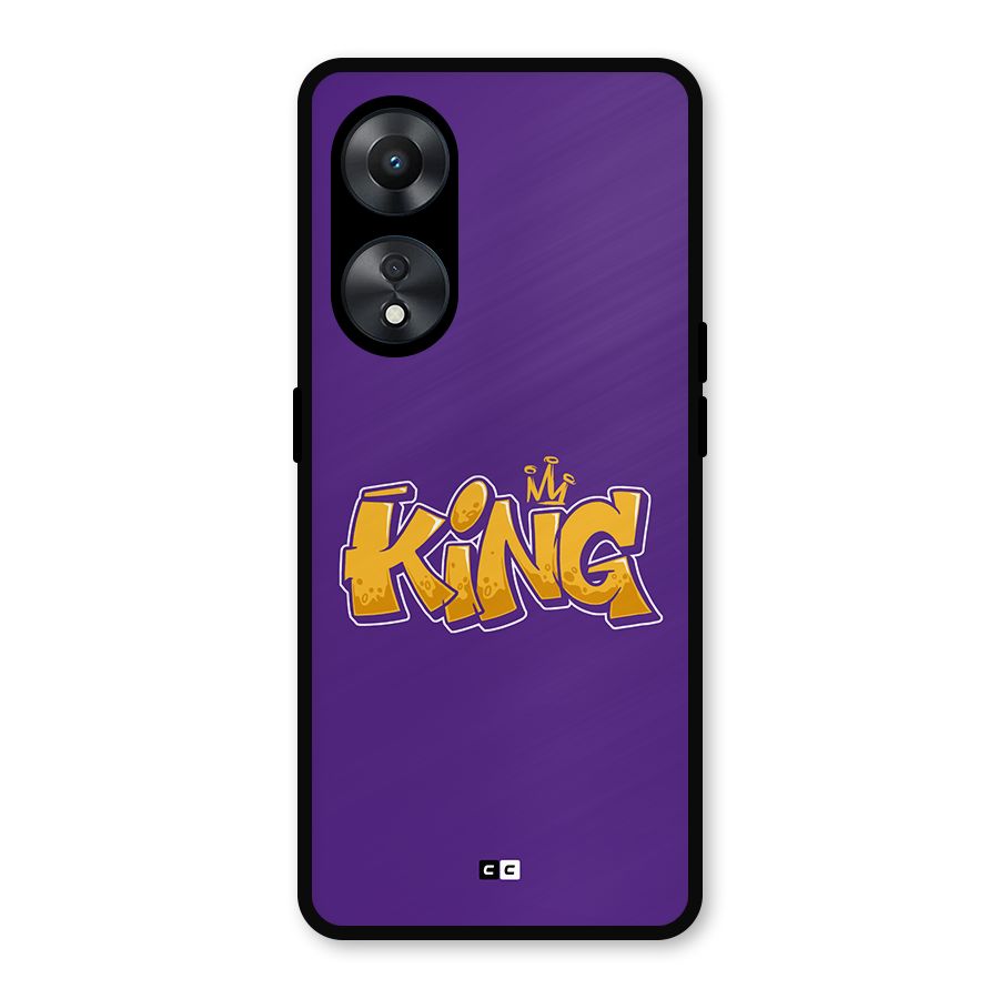 The Royal King Metal Back Case for Oppo A78