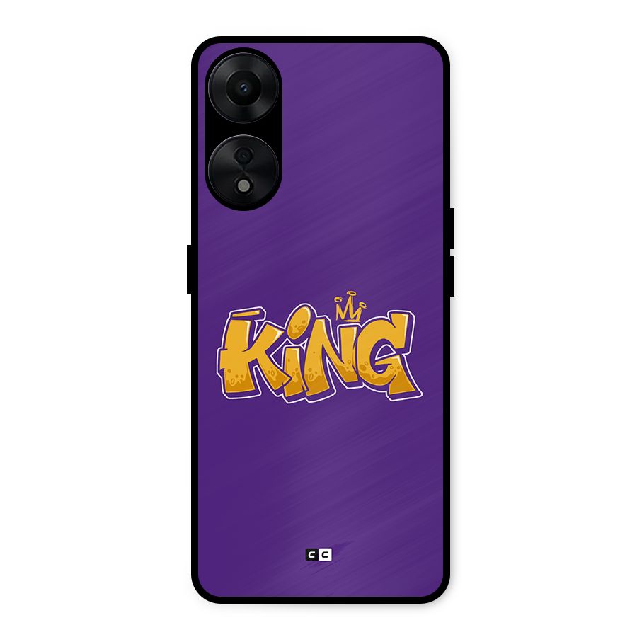 The Royal King Metal Back Case for Oppo A78 5G