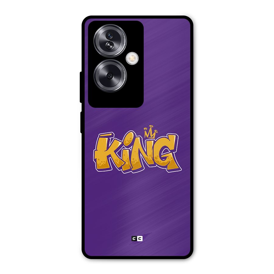 The Royal King Metal Back Case for Oppo A79 5G