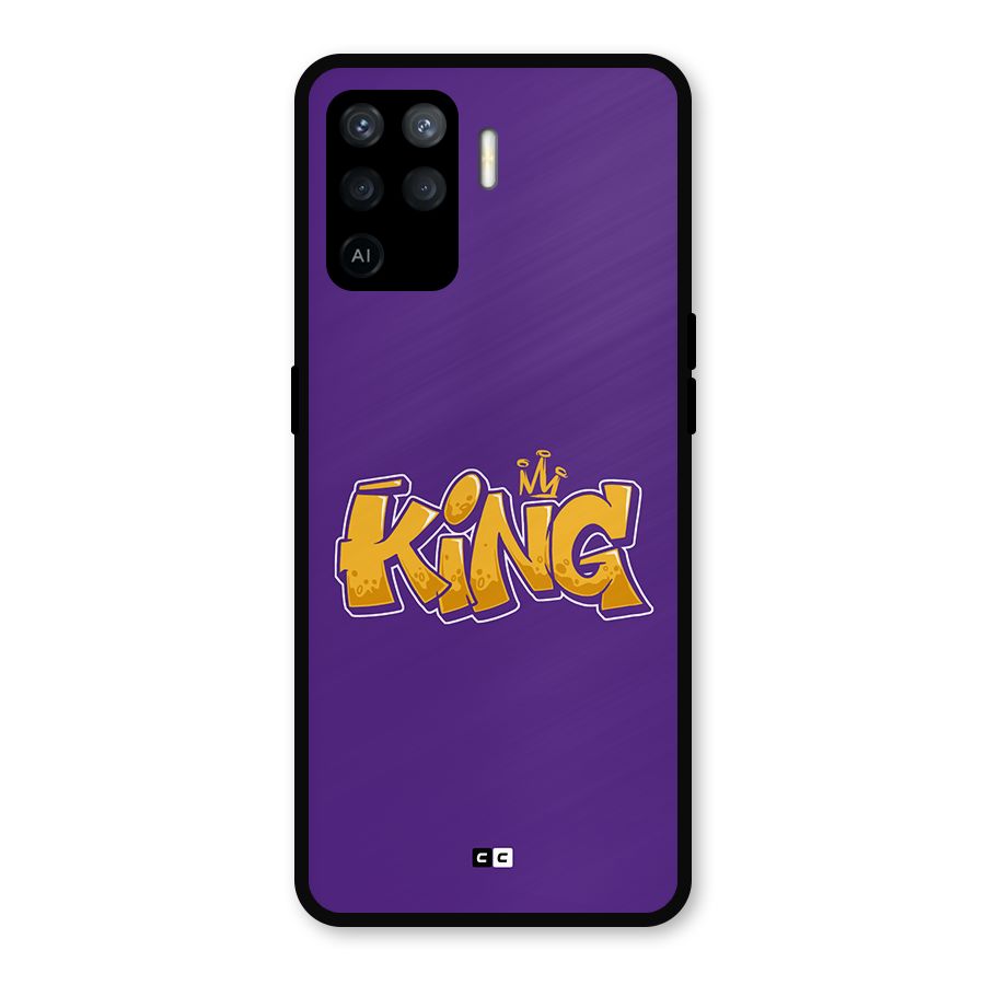The Royal King Metal Back Case for Oppo F19 Pro