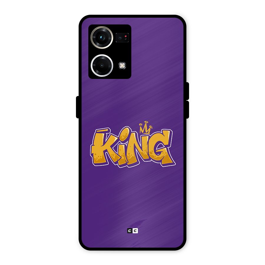 The Royal King Metal Back Case for Oppo F21 Pro 4G