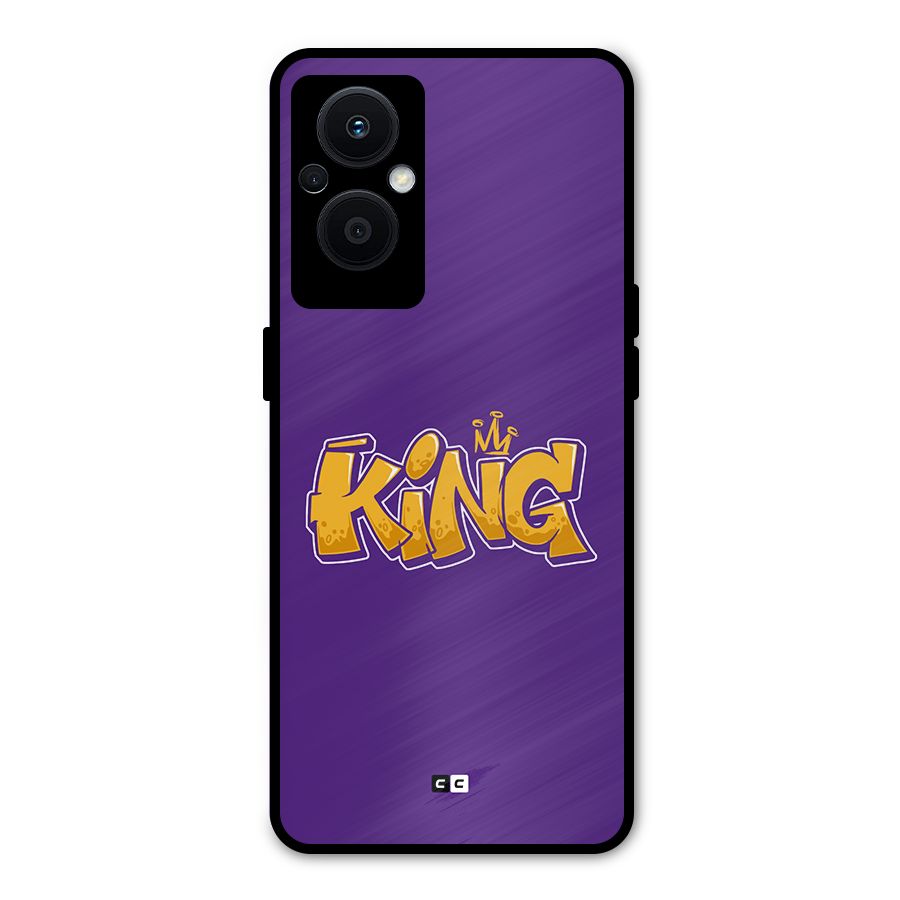 The Royal King Metal Back Case for Oppo F21 Pro 5G