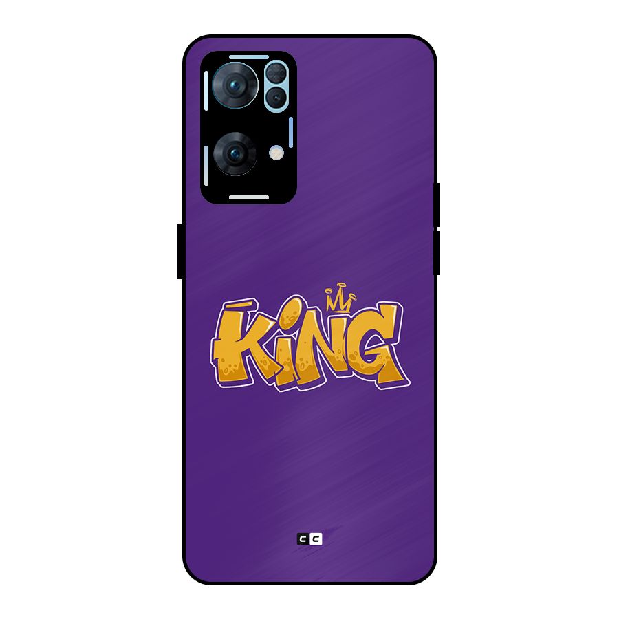 The Royal King Metal Back Case for Oppo Reno7 Pro 5G