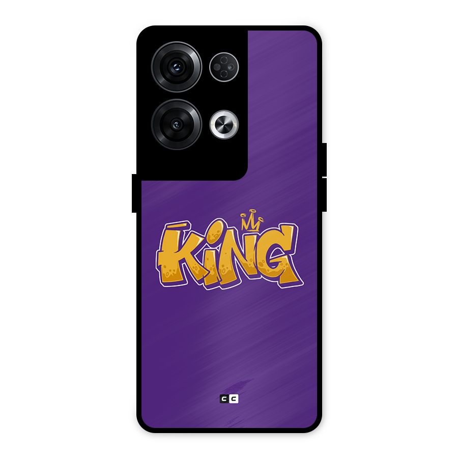 The Royal King Metal Back Case for Oppo Reno8 Pro 5G