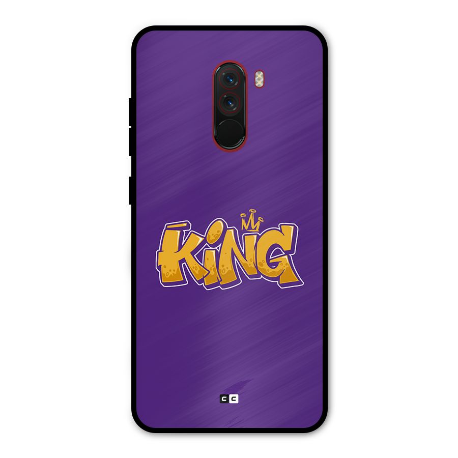 The Royal King Metal Back Case for Poco F1