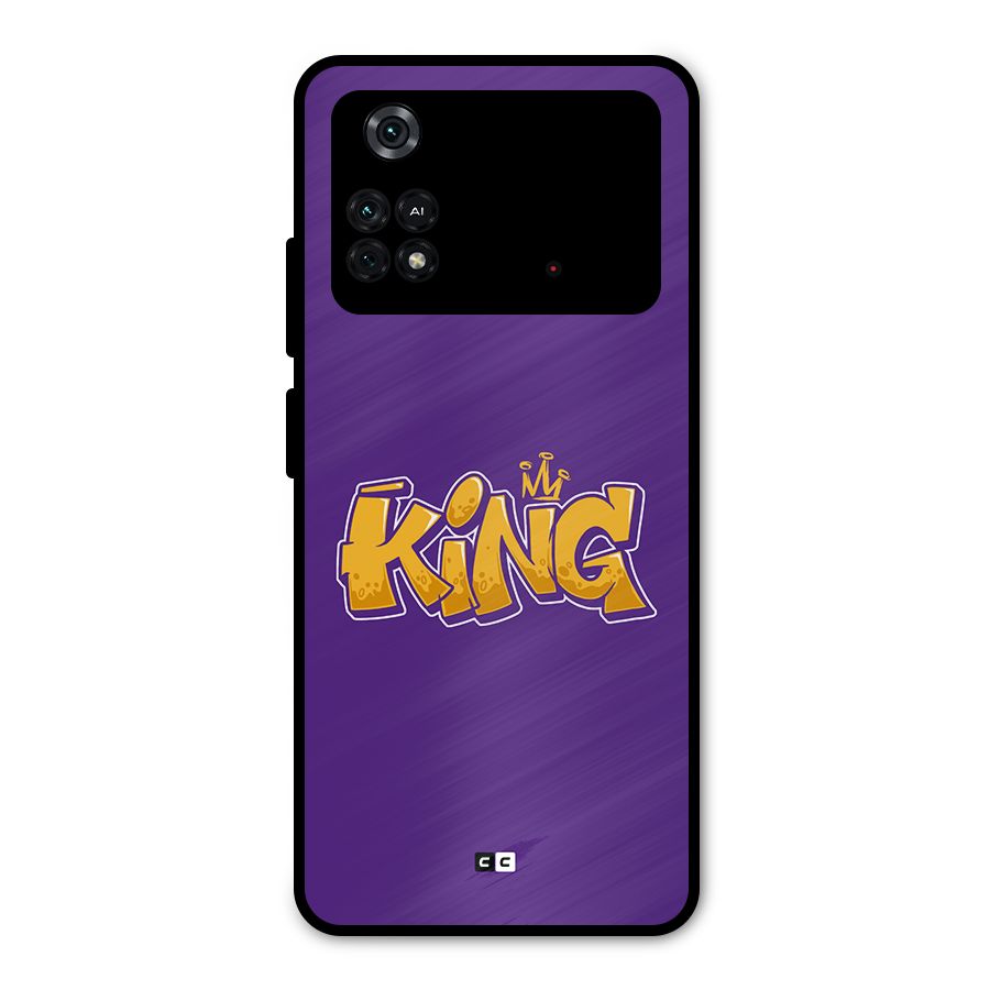 The Royal King Metal Back Case for Poco M4 Pro 4G