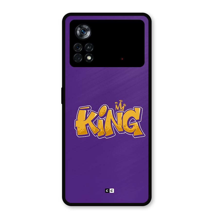 The Royal King Metal Back Case for Poco X4 Pro 5G