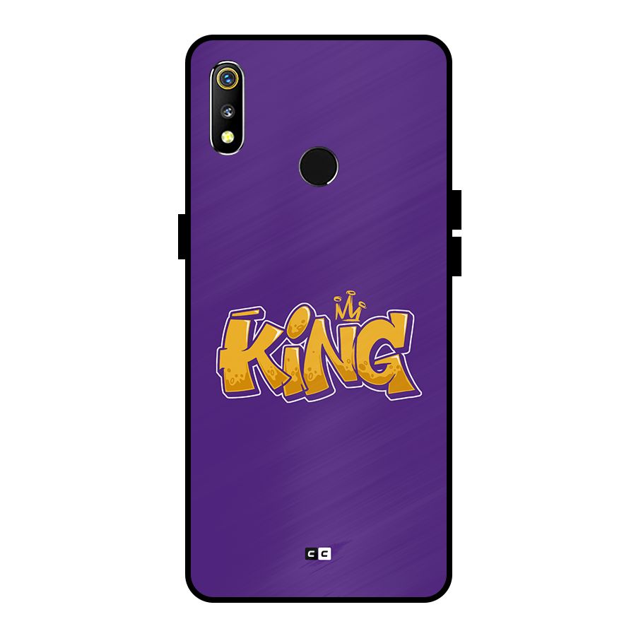 The Royal King Metal Back Case for Realme 3
