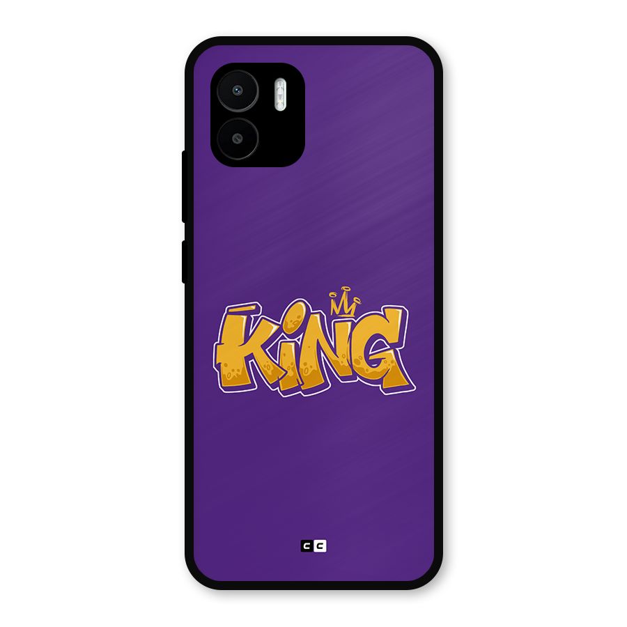 The Royal King Metal Back Case for Redmi A1