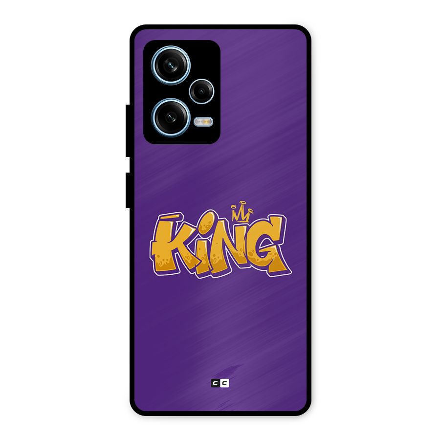 The Royal King Metal Back Case for Redmi Note 12 Pro