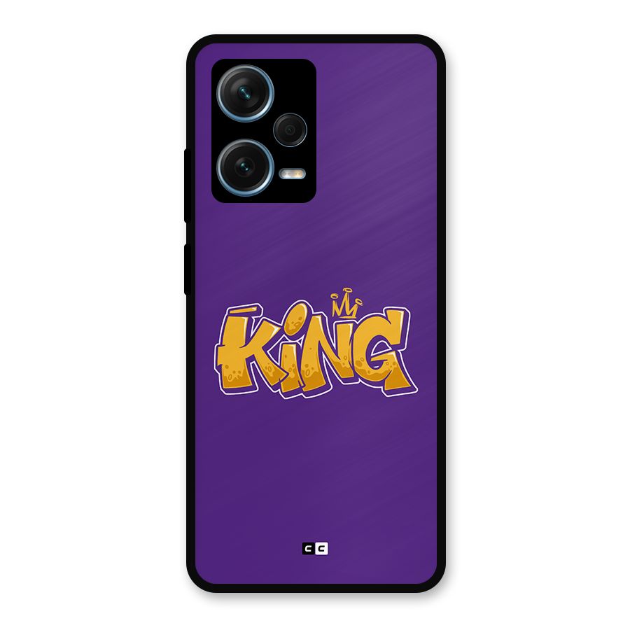The Royal King Metal Back Case for Redmi Note 12 Pro Plus 5G
