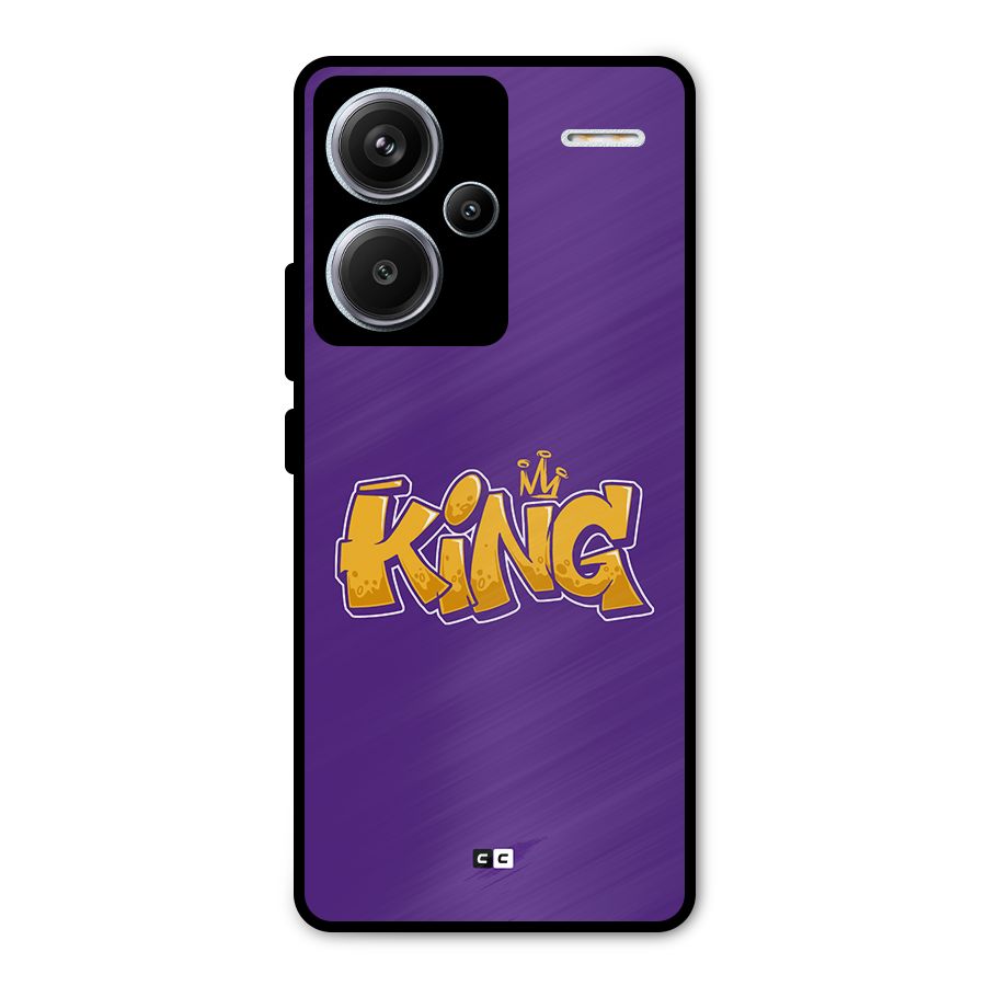 The Royal King Metal Back Case for Redmi Note 13 Pro Plus