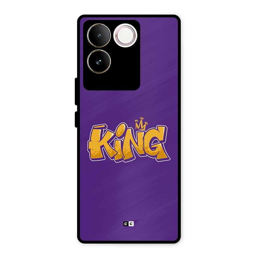 The Royal King Metal Back Case for Vivo T2 Pro