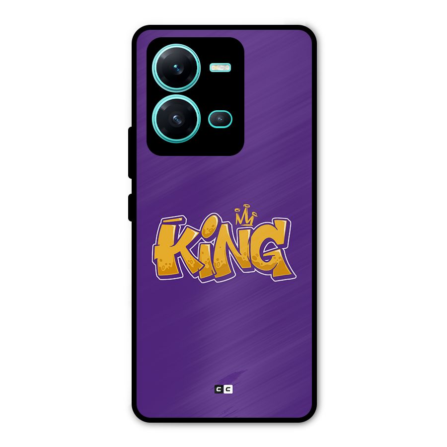 The Royal King Metal Back Case for Vivo V25