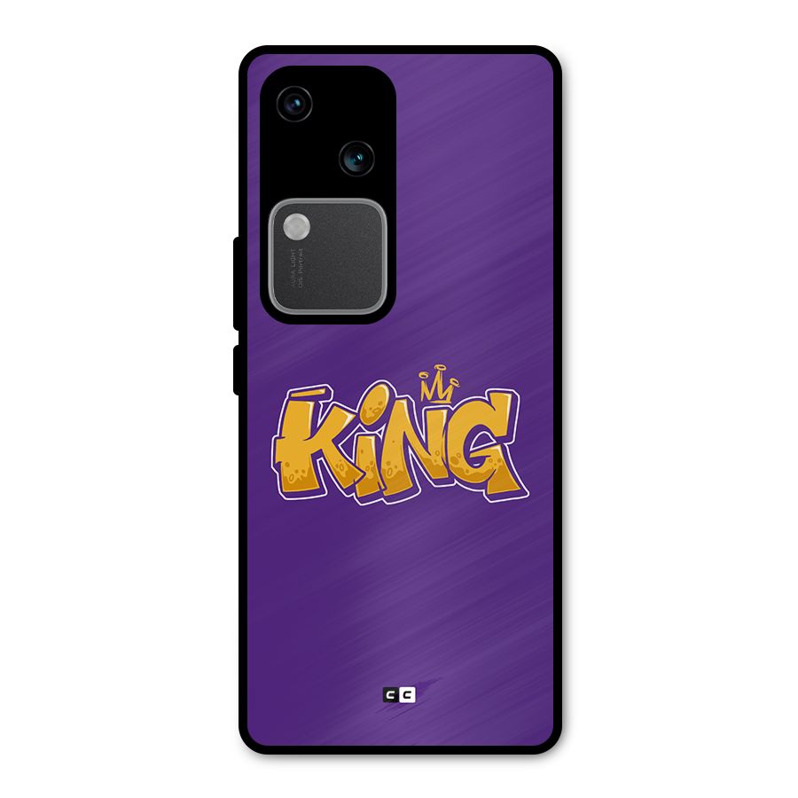 The Royal King Metal Back Case for Vivo V30 Pro