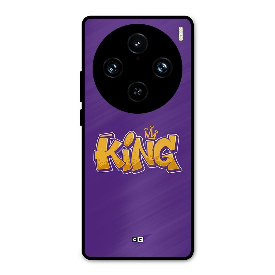 The Royal King Metal Back Case for Vivo X100 Pro