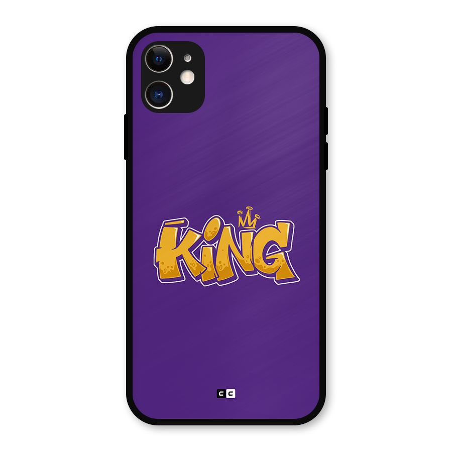 The Royal King Metal Back Case for iPhone 11