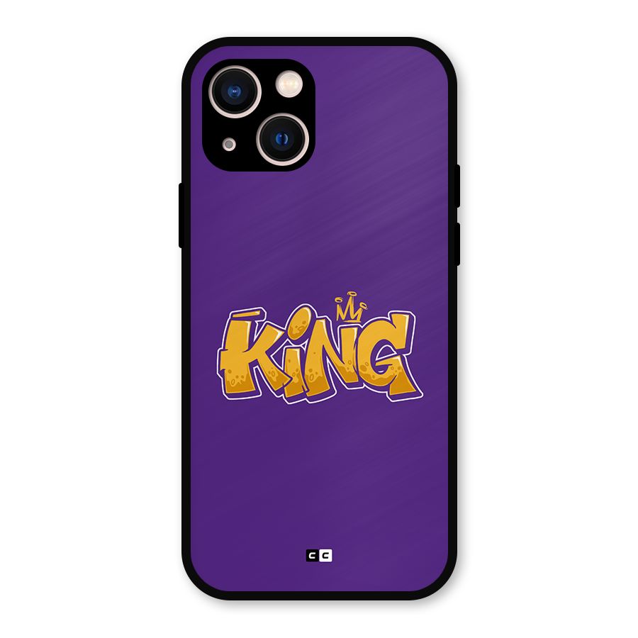 The Royal King Metal Back Case for iPhone 13