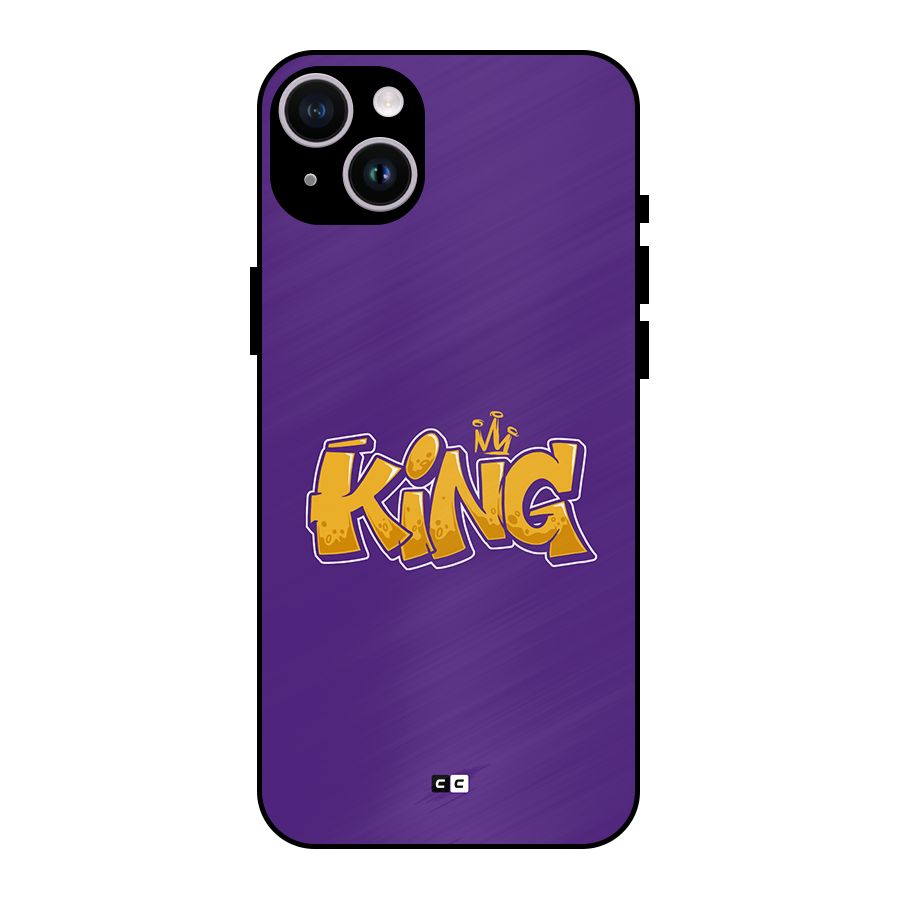 The Royal King Metal Back Case for iPhone 14 Plus