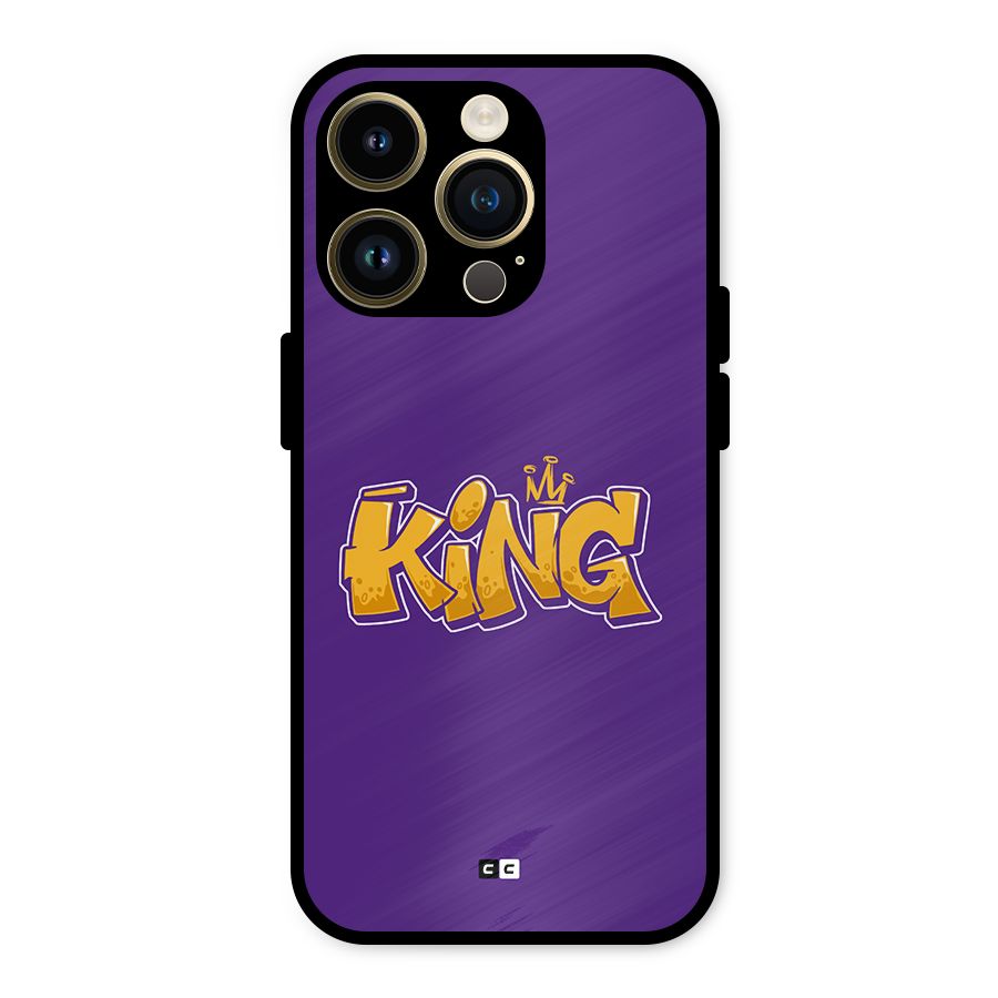 The Royal King Metal Back Case for iPhone 14 Pro