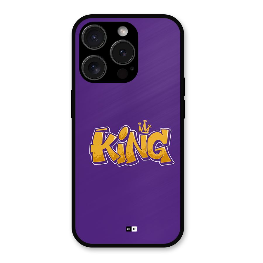 The Royal King Metal Back Case for iPhone 15 Pro