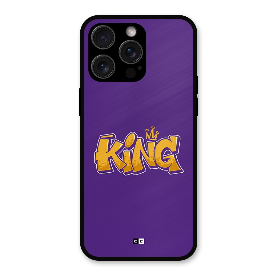 The Royal King Metal Back Case for iPhone 15 Pro Max
