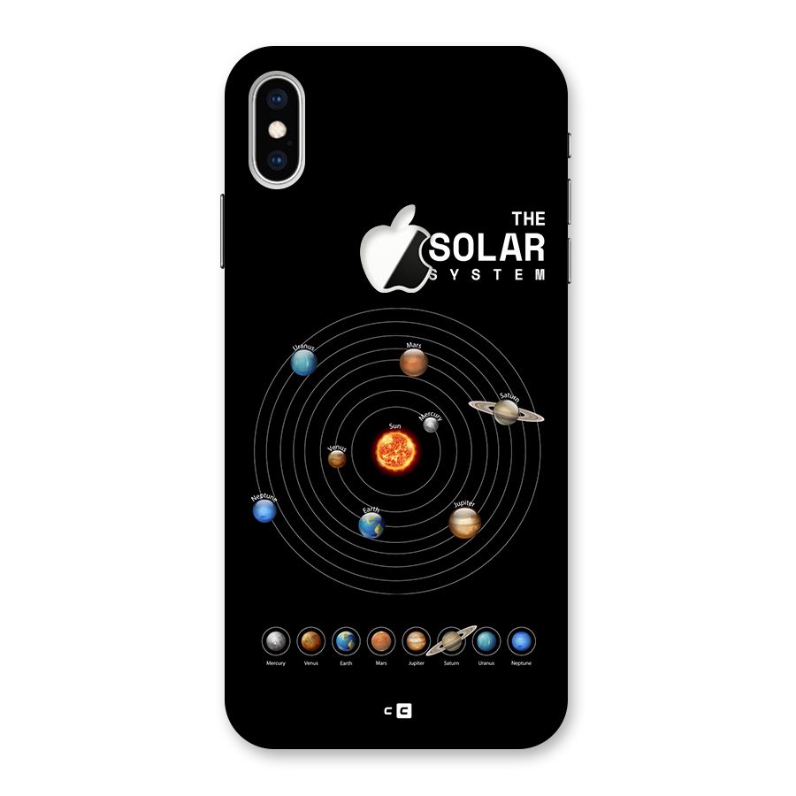 The Solar System Back Case for iPhone XS Max Apple Cut
