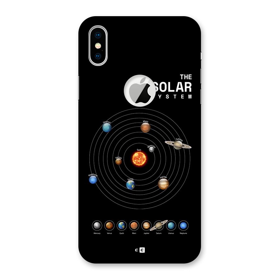 The Solar System Back Case for iPhone X Logo Cut